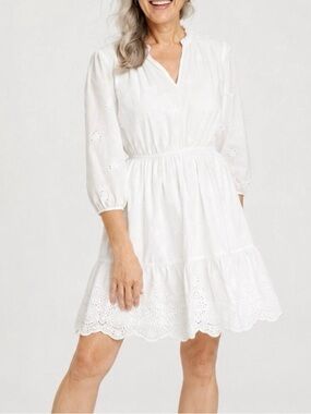 Knox Rose white eyelet dress